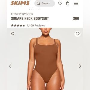 SKIMS- square neck bodysuit